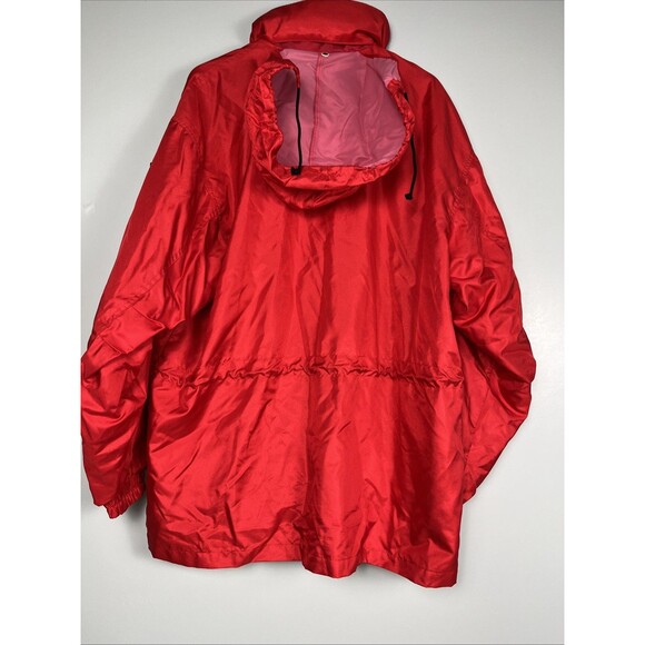 Vintage 90s Descente Oversized Ski Shell Jacket Red Missing Sz Tag Fits XL/2XL - Picture 2 of 16